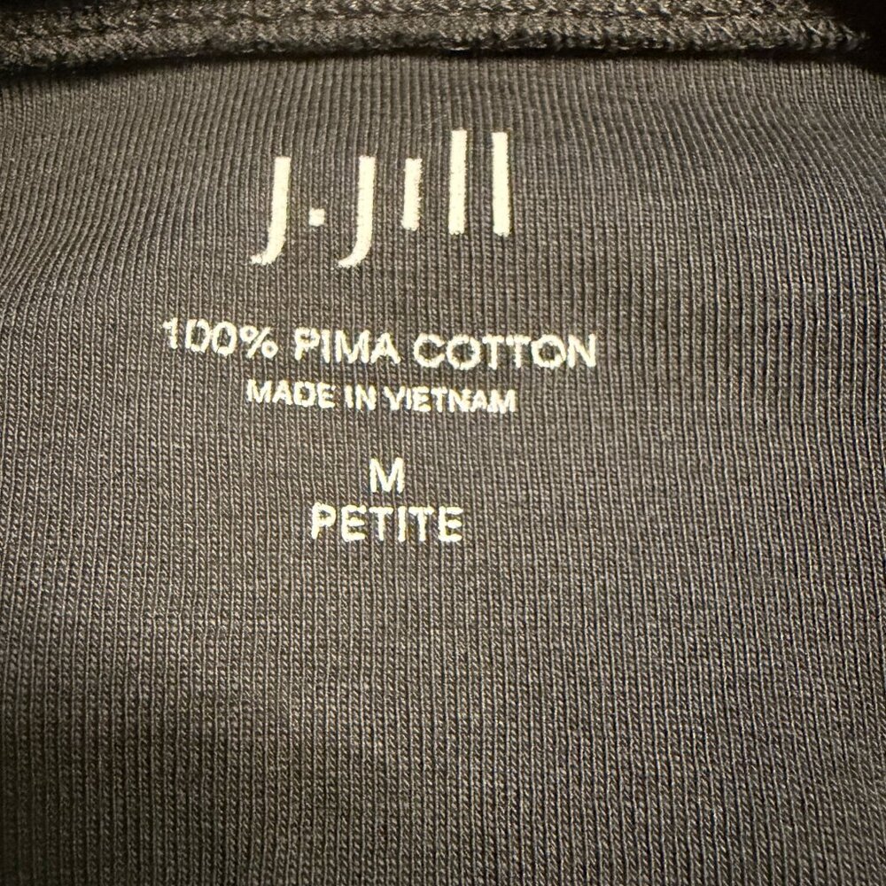 J. Jill Black Cotton T-Shirt - Picture 6 of 6
